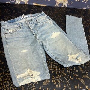 Re/Done Low Rise Skinny Jeans